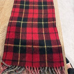 Polo by Ralph Lauren Black and red plaid Scarf